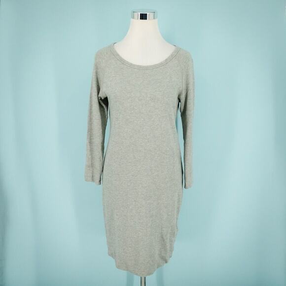 Standard James Perse 2 Size Medium M Gray Raglan Sweatshirt Scoop Cotton Dress - Picture 1 of 6